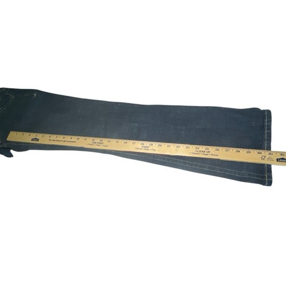 Hydraulic Women's Juniors Jeans Super Low Metro Flare Blue Denim Size 9/10 - Picture 8 of 10